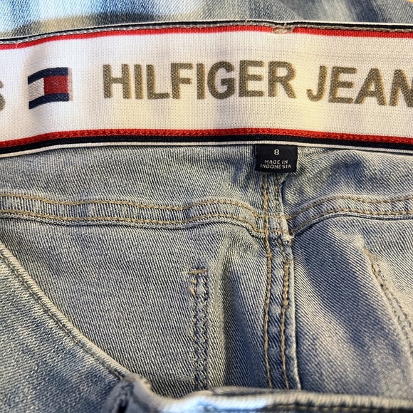 Women's Custom Designed Tommy Hilfiger Brocade Patchwork Applique Jeans Size 8 - Picture 5 of 5